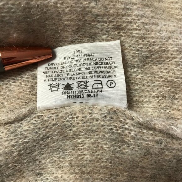 TORY Burch Gretchen Mixed Wool Blend Knitted Turtleneck Sweater Size Small - Picture 8 of 13